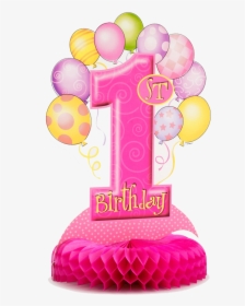 1st Birthday Png Image Background - 1st Birthday Pink Balloon, Transparent Png, Transparent PNG