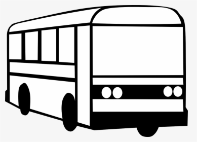 Bus Automobile Carrier Free Picture - Black And White Clip Art Bus, HD Png Download, Transparent PNG