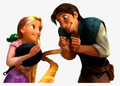 Flynn & Rapunzel - Rapunzel And Eugene Cute, HD Png Download, Transparent PNG