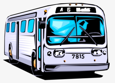 Vector Illustration Of Public Urban Transportation - Public Transportation Clip Art, HD Png Download, Transparent PNG