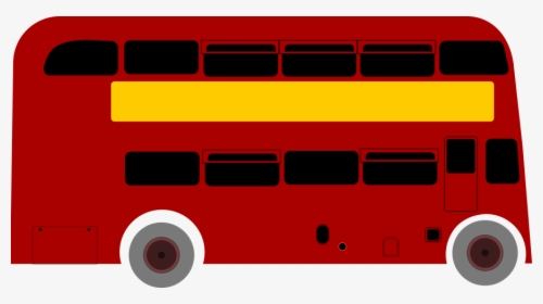 Bus Clipart Vector Clip Art Free Design - Double Decker Bus Animation, HD Png Download, Transparent PNG