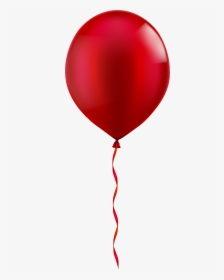 Single Png Clip Art - Red Balloon Png Transparent, Png Download, Transparent PNG