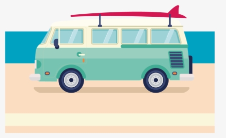 Vector Library Download Bus Transparent Flyer - Compact Van, HD Png Download, Transparent PNG