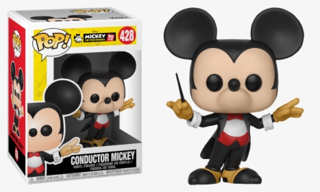 Conductor Mickey 90th Anniversary Pop Vinyl Figure - Funko Pop Mickey Mouse 90th Anniversary, HD Png Download, Transparent PNG