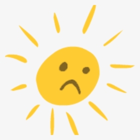 Clipart Sunshine Sad - Sun Sad, HD Png Download, Transparent PNG