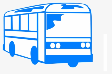 Bus Clipart Black And White Transparent, HD Png Download, Transparent PNG