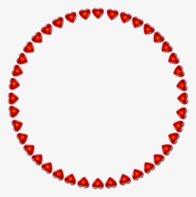 Frame, Round, Heart, District, Red, Isolated - Love And Peace Symbols, HD Png Download, Transparent PNG