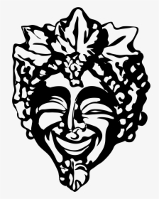 Mardi Gras Mask Png Black And White - Illustration, Transparent Png, Transparent PNG