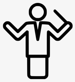 Music Conductor - Orchestra Conductor Icon, HD Png Download, Transparent PNG