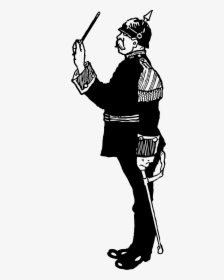German Military Band Conductor Clip Arts - Cartoon German Ww1 Soldier, HD Png Download, Transparent PNG