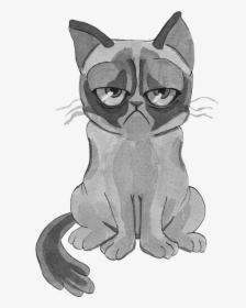 Grumpy Cat Png , Png Download - Cartoon, Transparent Png, Transparent PNG