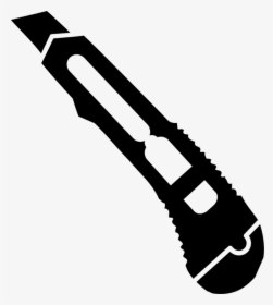 Weapon,hardware Accessory,utility Knife - Cutter Black And White, HD Png Download, Transparent PNG
