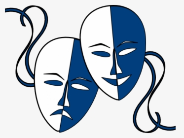 Mask Clipart Theater - Theatre Masks, HD Png Download, Transparent PNG