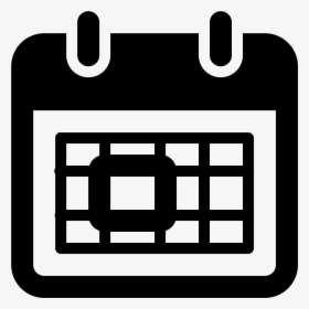 Social Media Icons Vector Png - Black Calendar Icon Png, Transparent Png, Transparent PNG