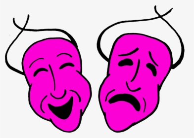 Transparent Laughing Out Loud Clipart - Transparent Background Comedy And Tragedy Masks Clipart, HD Png Download, Transparent PNG