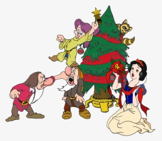 Snow White With Grumpy, Sneezy And Dopey - Snow White Woman Sneezy, HD Png Download, Transparent PNG
