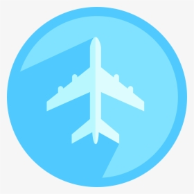 Airplane - Circle Airplane Icon Png, Transparent Png, Transparent PNG