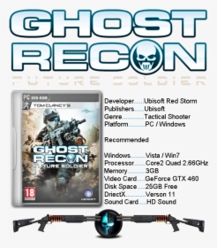 Transparent Future Soldier Png - Tom Clancy's Ghost Recon Future Soldier Logo, Png Download, Transparent PNG
