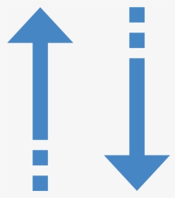 Up Vector And Down Arrow - Blue Arrow Down Up Png, Transparent Png, Transparent PNG