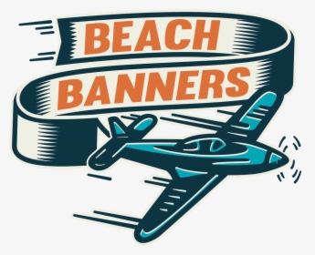 Beach Banners - Advertising Airplane With Banner, HD Png Download, Transparent PNG