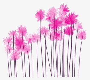 Pink Watercolor Flowers Png - Png Pink Flowers Flower With Watercolor, Transparent Png, Transparent PNG