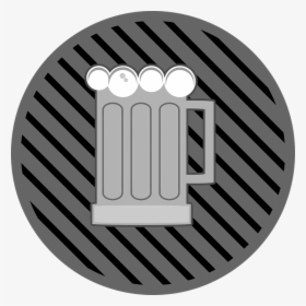 Beer Glass Beer Glass Sticker Button Label - Png Logo Gelas, Transparent Png, Transparent PNG