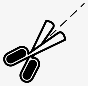 Scissor Tool With Broken Lines Svg Png Ⓒ - Scissors, Transparent Png, Transparent PNG