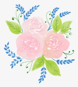 Watercolour Flower, Watercolor, Roses, Spring, Floral - Flores Acuarela Rosa Png, Transparent Png, Transparent PNG