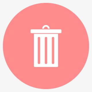 Icono De Papelera Para Borrar - Recycle Bin Icon Circle, HD Png Download, Transparent PNG