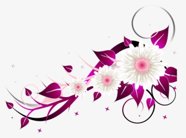 Nice Corner Piece Ppt - Flower Backgrounds Vector Free Download, HD Png Download, Transparent PNG