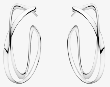 Silver Hoop Infinity Earrings, HD Png Download, Transparent PNG