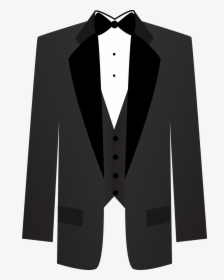 Tuxedo Clipart Grey Suit - Tux Clipart, HD Png Download, Transparent PNG