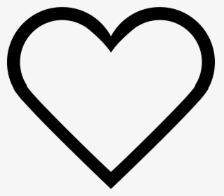 Like Social Heart Button Outline - Heart Emoji Coloring Page, HD Png Download, Transparent PNG