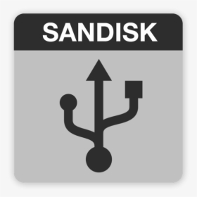 Sandisk Usb Grey2 - Usb Flash Drive Vector Png, Transparent Png, Transparent PNG