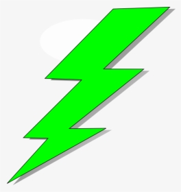 Green Clipart Clipboard - Lime Green Lightning Bolt, HD Png Download, Transparent PNG