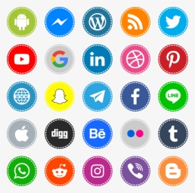 Icons Social Media - Icon Social Media Png, Transparent Png, Transparent PNG