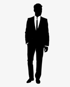 In Tux Silhouette At - Fashion Man Clipart Png, Transparent Png, Transparent PNG