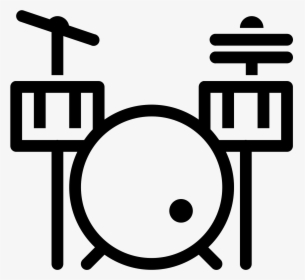 Drum Set Icon - Schlagzeug Icon, HD Png Download, Transparent PNG