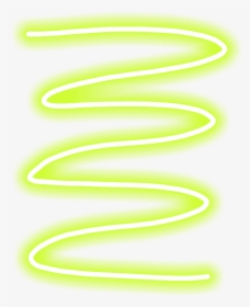 #swirl #line Lines #geometric #neon #green #frame #overlay - Neon, HD Png Download, Transparent PNG