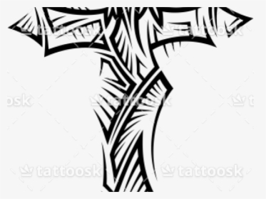 Cross Tattoos Clipart Clear Background - Cross With Clear Background, HD Png Download, Transparent PNG