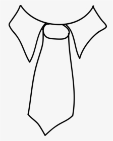 Symmetry,monochrome Photography,artwork - Tie And Collar Outline, HD Png Download, Transparent PNG