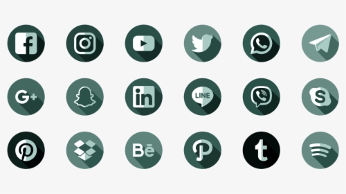 Social Media Icons 2019 Png, Transparent Png, Transparent PNG