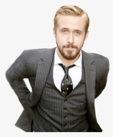 Hair,suit,facial Hair,model,jacket - Ryan Gosling Arts Admin, HD Png Download, Transparent PNG