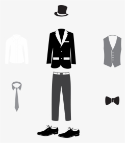 Transparent Tuxedo Png - Suit Dibujo, Png Download, Transparent PNG