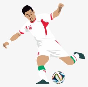 Football Scalable Vector Graphics Drawing Animation - شخص يلعب كرة قدم, HD Png Download, Transparent PNG