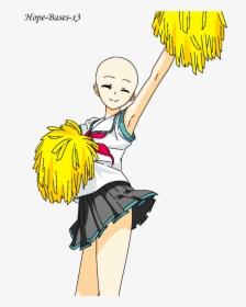 Base Svg Cheer - Anime Girl Cheerleader Base, HD Png Download, Transparent PNG