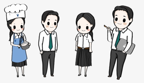 Thai University Student Cartoon, HD Png Download, Transparent PNG