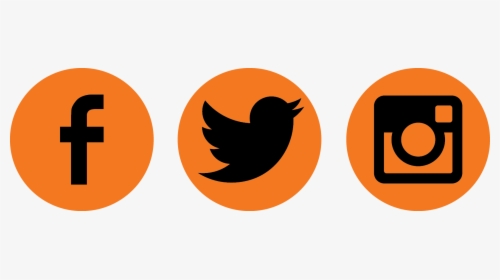 Transparent Social Media Icons Orange, Hd Png Download - Orange Social Media Logo Png, Png Download, Transparent PNG