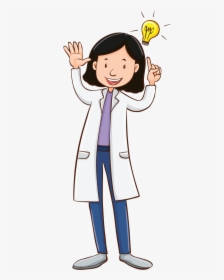 Girl Chemist - Chemist Student Cartoon, HD Png Download, Transparent PNG