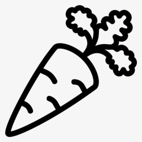 Black And White Carrot Png, Transparent Png, Transparent PNG